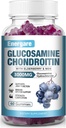 1 Pack 3000mg Glucosamin Chondroitin med MSM Gummies & Elderberry, Extra Strength Joint Support Health, Fleksibilitet, Antioxidant, Immunsupplement Gummy til voksne, Mænd & Kvinder 60 Counts