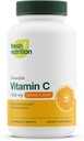 Frisk Nutrition Vitamin C Chewables - Kraftfuld 1500mg per dag immunforsvar - Alle naturlige Tasty VIT C tillæg - Vegan Friendly, Non- GMO, Gluten & Soy Free - 90 tyggetabletter