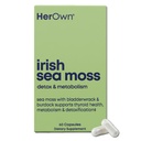 Hendes egen Irish Sea Moss Capsules, Burdock Root, Bladerwrack, Detox, Metabolisme, immunforsvar, hudsundhed, naturlig fælles støtte, Nutrient Rich Superfood High in Minerals, 60 Greve