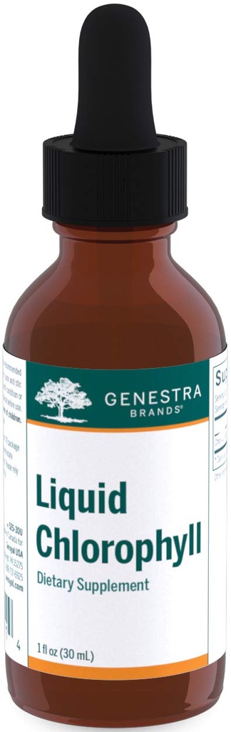 Genestra Brands Liquid Chlorophyll | 25 mg Chlorophyll Formulation per Drop | 1 fl. oz.