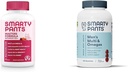 SmartyPants Gummy Multivitamin til kvinder 50 og derover: Omega 3 Fiskeolie (EPA / DHA), Methylfolat & Multivitamin til mænd, Gummies: Omega 3 Fiskeolie (EPA / DHA), Methylfolat, CoQ10