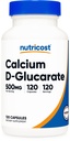 Nutricost Calcium D- glucarat 500mg, 120 kapsler - Gluten Free, Non- GMO, Vegetarisk Friendly