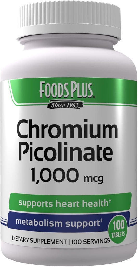 Chrom Picolinate 1000 mcg Mineral supplement, Superior Apsorption, Chrom supplement, 100 Servere