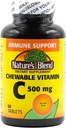 Chewable Vitamin C. Great smagning lav sukker essentiel vitamin, fremmer ikke tandforfald. 500 mg, 60 tabletter.
