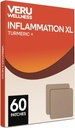 Veru Wellness Inflammation XL Gurkemeje Patches - Non- Ingestible Daily Complete Formel Vandtæt, Daily Complete Formel (60 dages optælling)