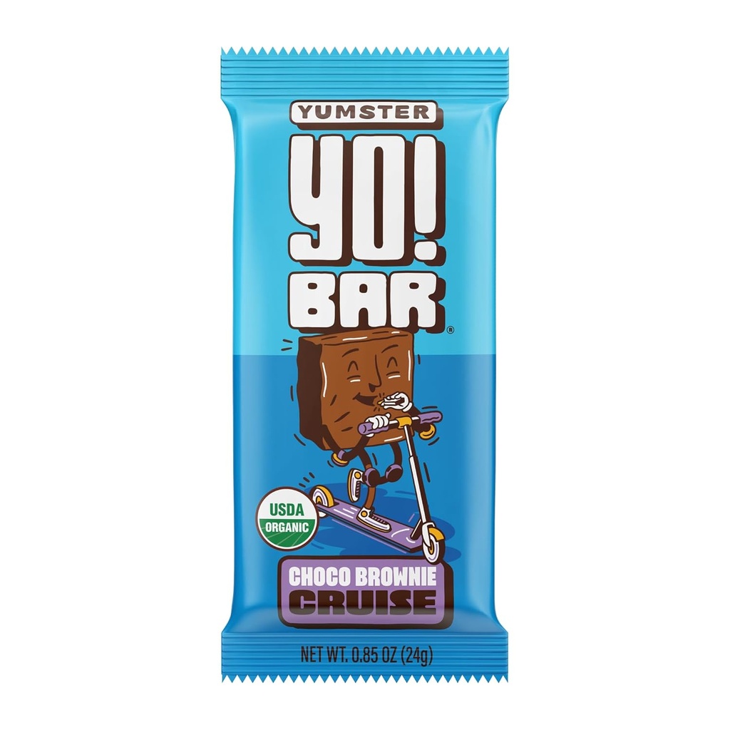Yo! Bar af Bearded Brothers Vegan Organic Kids Bar, Chokolade (25 Barer) - Gluten Free, Paleo og Hel 30 Buddy 124; Soy Free, Non- GMO, Lav Glycemisk, Ingen Sukker Tilføjet, Fiber + Hele fødevarer