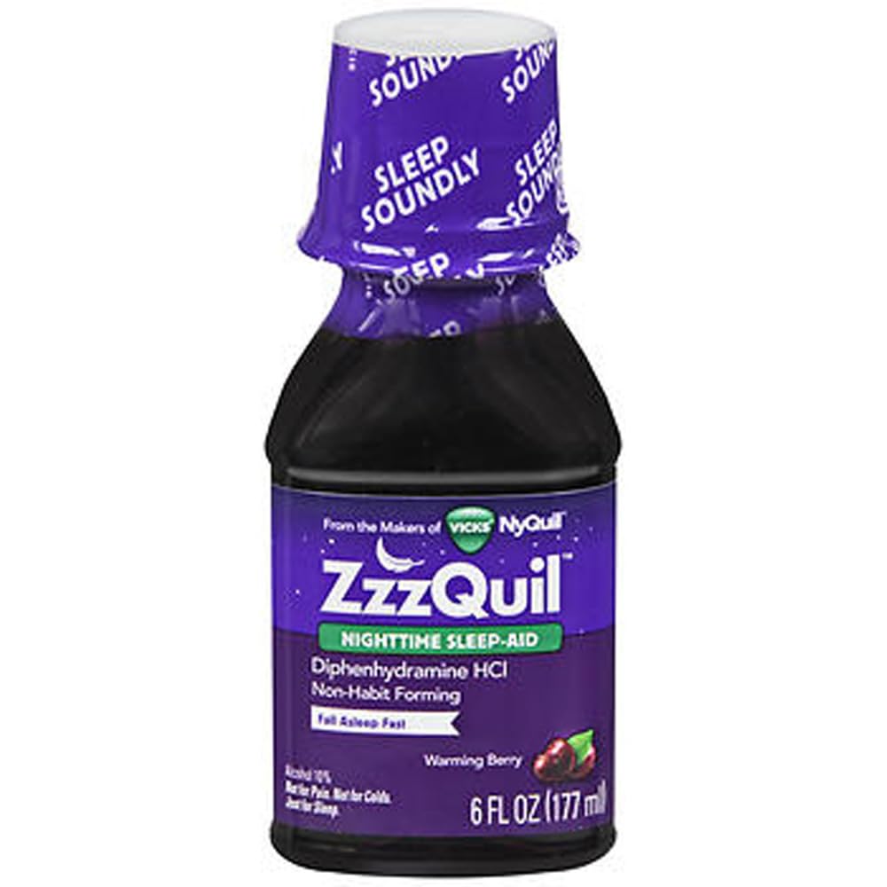 ZzzQuil Nighttime Sleep Aid - Liquid - 6 oz, Pack of 3