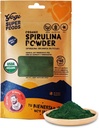 Yogi Super Foods Natural Organic Spirulina Powder, Blue Green Algae Powder, Nature 's Superfood Hjælper med at opretholde et sundt immunsystem, Ingen kemikalier eller konserveringsmidler - Rå, Vegan