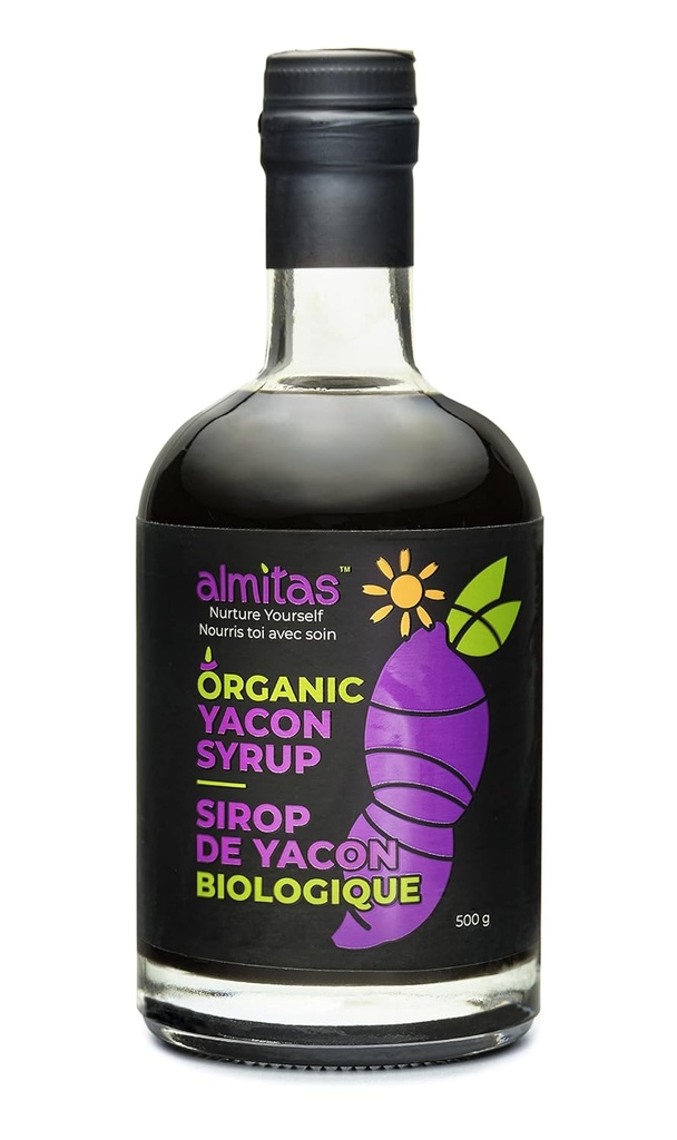 Organic Yacon Syrup - Keto, Vegan, Gluten- Free, Raw Food Diets. Ikke-GMO. Naturlig sødemiddel. Vellykket Prebiotic. Fremragende kilde til Fibre (Fiber). Højeste fruktooligosaccharid / FOS indhold.