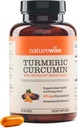 NatureWise gurkemeje 500 mg med Black Pepper Softels - Extra Strength, Enhanced Absorption - 95% Curcuminoids & BioPerine til immunforsvar - Gluten- Free, Non- GMO - 90 Greve [3- måned Supply]