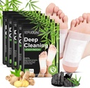 Tudiqe 50PCS Foot Pads, Pure Natural Bambus Vingirl Ginger Powder Foot Pad til Foot Care, Ginger Foot Pads til bedre søvn, Deep Cleansing Foot Patches
