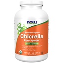 Now Foods Supplements, Organic Chlorella Pulver med naturligt forekommende chlorophyll, beta- caroten, blandede carotenoider, C-vitamin, jern og protein, 1- pound