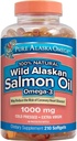 Pure Alaska Omega-3 Wild Alaska Salmon Oil 1000mg 210 ng