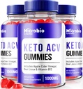 NutraRize (Pack of 3 MicroBio Keto ACV Gummies, Official Keto + ACV Supplement, All Natural Micro Bio, Apple Cider Vinegar Reviews (180 Gummies)