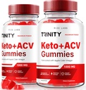 rize labs (Pack of 2 Trinity Keto + ACV Gummies for Advanced Weight Loss, Premium Keto Plus ACV Formel, Alle naturlige Apple Cider Vinagre Supplement, Gummy 500 mg anmeldelse (120 Gummies)