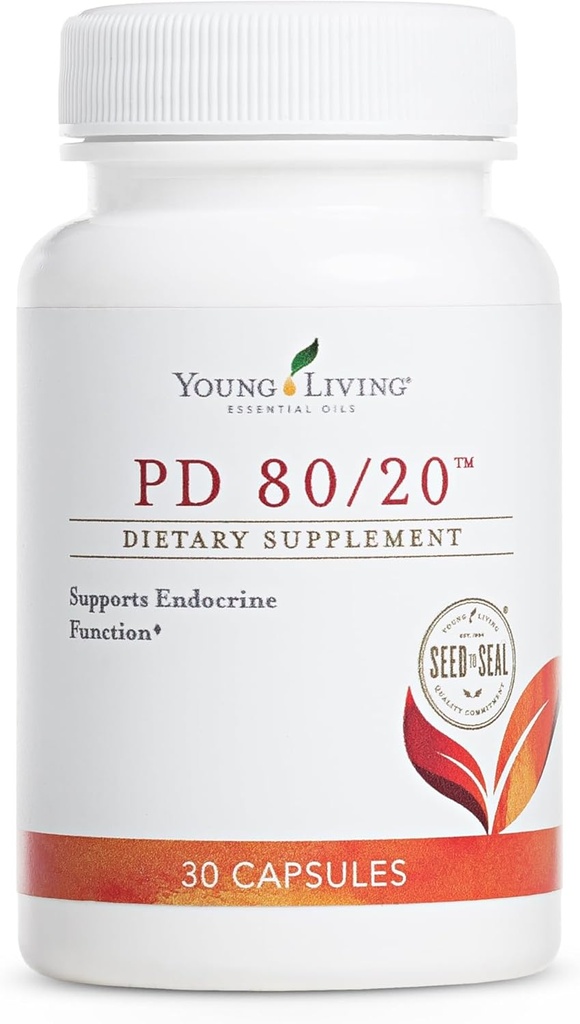 Ung Living - PD 80 / 20 Kosttilskud 30 Kapsler og 124; Daglig Endokrine Function Support 124; Med Gravienolone & DHEA