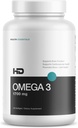 HD MUSCLE HealthHD Omega-3 Fish Oil against 124; 1700mg Ultra High Potence Omega-3 Triglycerid area 124; DHA & EPA area 124; Heart Health Support area 124; 60 Servere / 120 Softgels