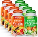 Simply Nature 's Pledge - Pakket med over 40 forskellige frugter & grøntsager - 4 måneders forsyning - Lavet med hele fødevarer Superfood - med Aloe Vera - 100% Soy Free - 720 kapsler