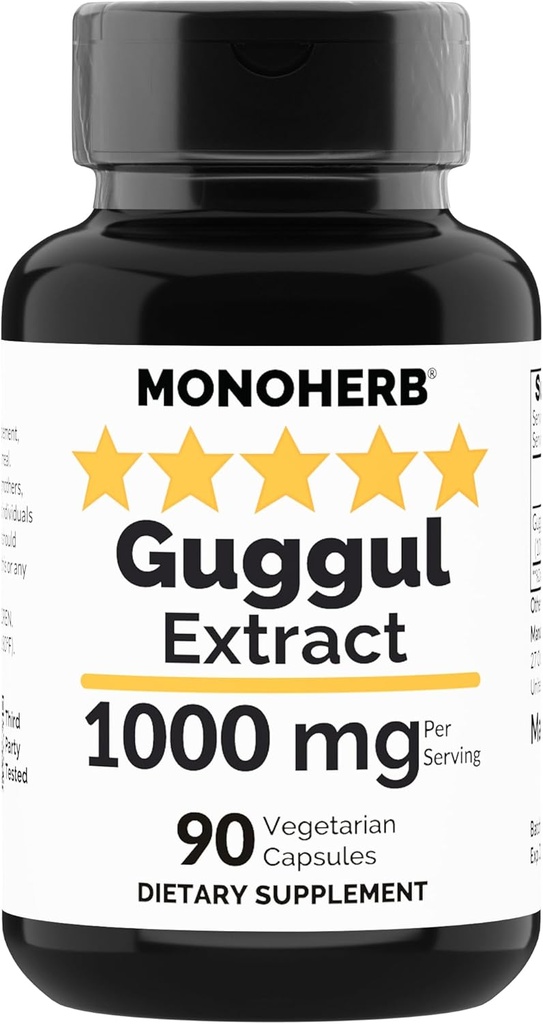MONOHERB Guggul Extract 1000 mg - 90 Vegetariske kapsler