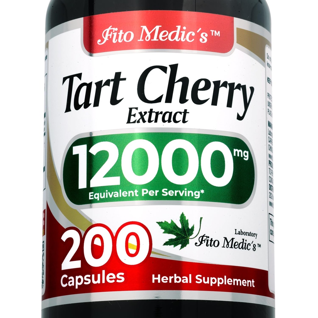 FITO MEDIC 'S Lab 124; Tart Cherry Kapseler 124; 200 Kapseler 124; 12000 mg Tart Cherry Extract 124; Cherry Extract 124; Koncentrat Extract 124; Ultra high Absorption.