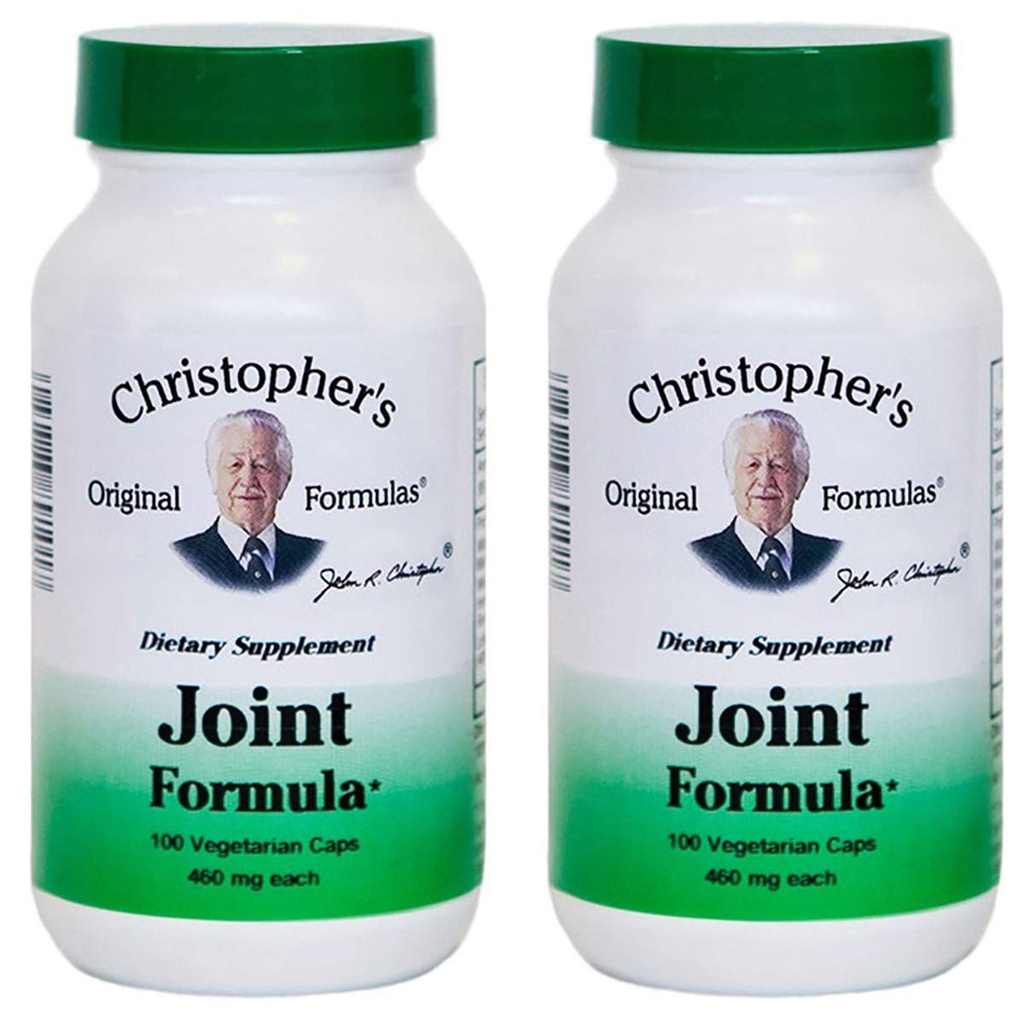 Christopher 's Original Formulas Fælles Formel - 100 Vegetariske Kapsler - Synergistisk Herbal Blend til fælles støtte - Lavet i USA - Pakke af 2