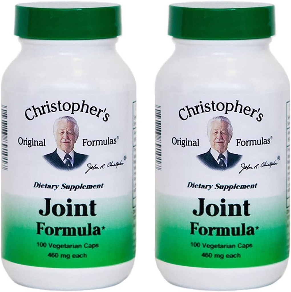 Christopher 's Original Formulas Fælles Formel - 100 Vegetariske Kapsler - Synergistisk Herbal Blend til fælles støtte - Lavet i USA - Pakke af 2