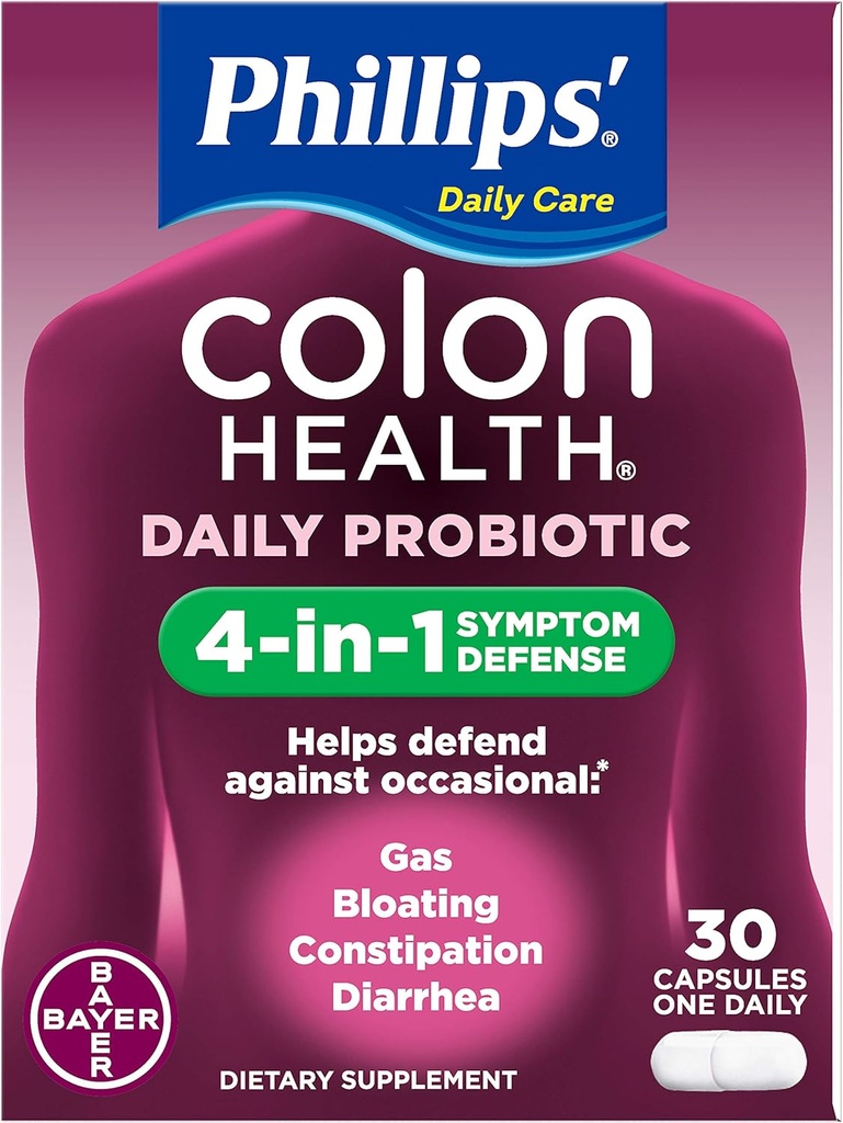 Phillips' Colon Health Probiotic Capsules, 30-Count Bottle - Buy Packs and Save (Pack of 2)