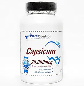 Capsicum 25,000mcg / / 200 Kapsler / / Pure / / af PureControl kosttilskud