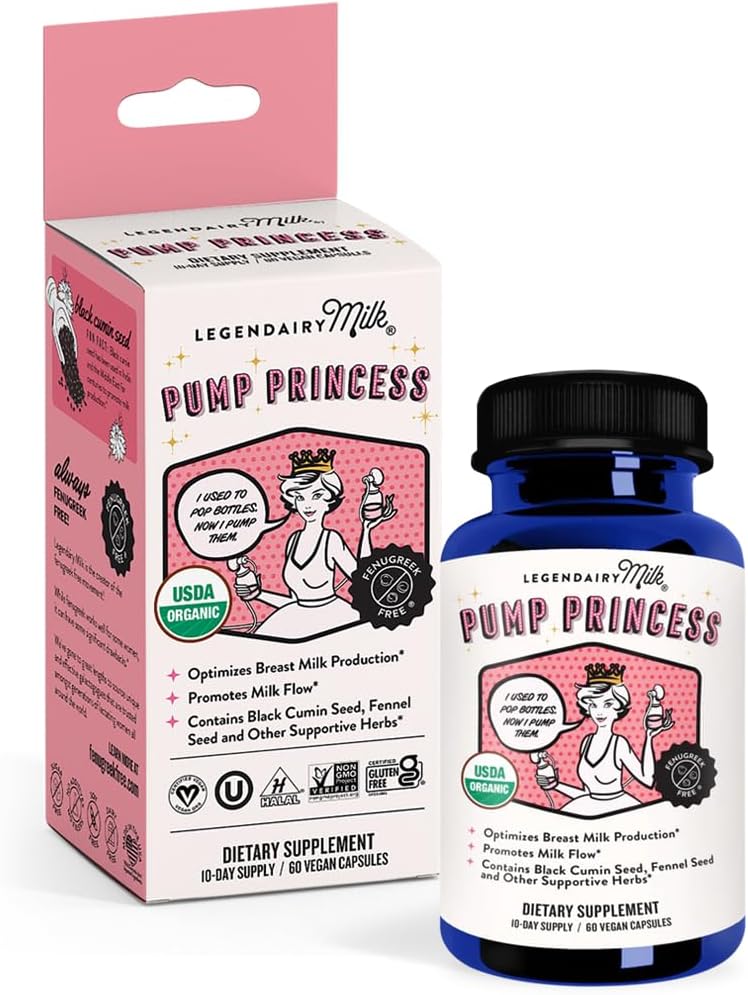 Legendairy Milk Organic Pump Princess Amning Blend, 60 CT