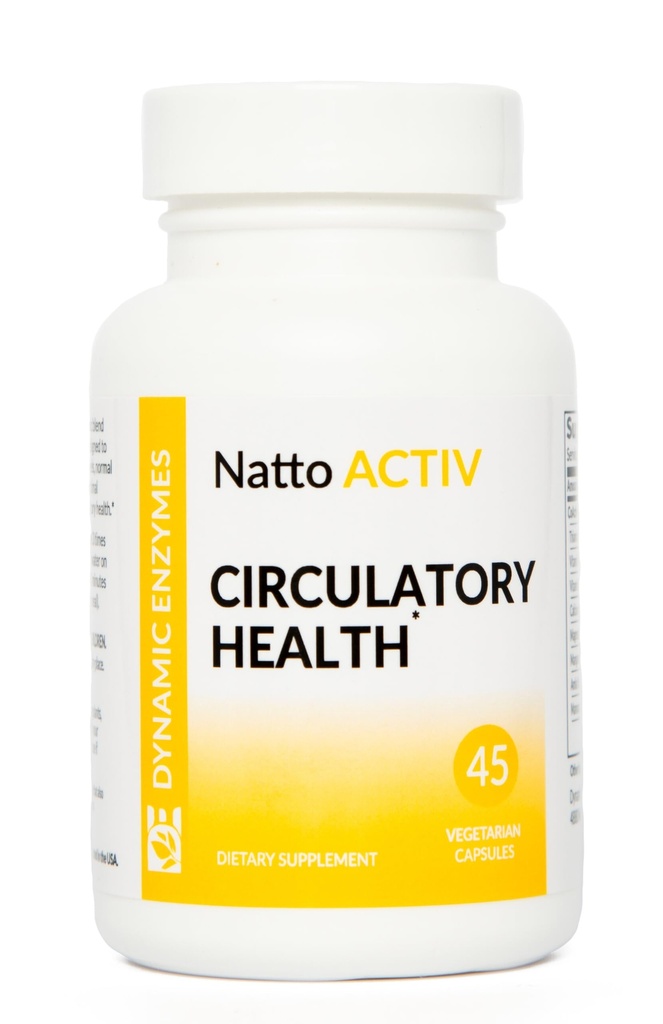 Natto ACTIV - Understøtter kardiovaskulær sundhed - Nattokinase Plus Serrapeptase & Bromelain - Systemiske enzymer
