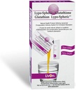 LivOn Laboratories Lypo- Spheric Glutathione - 30 Pakker - 450 mg Glutathion Per Packet - Liposome indkapslet for maksimal biotilgængelighed - Professionelt formeret - 100% Non- GMO