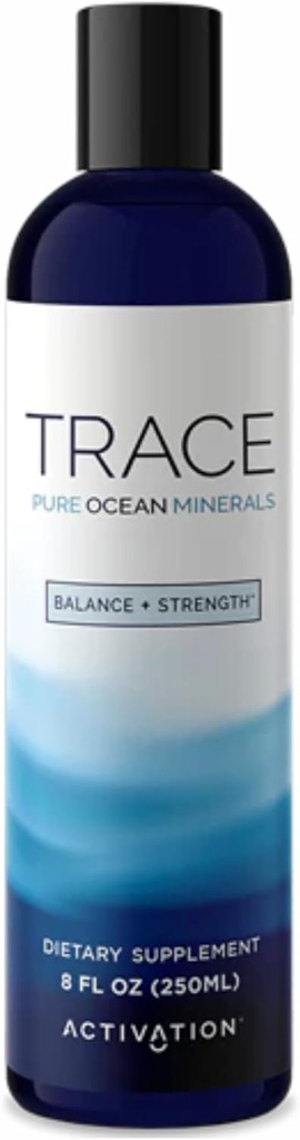 Pure Trace Ocean Mineraler af aktiveringsprodukter - Pure Ocean Flydende Mineraler at tilføje til vand, med 70 + Potent Ionic Trace elementer til energi Boost, Muskel & fælles sundhed, og hjerte sundhed, 8 fl oz