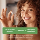 Hjerne supplement til hukommelse, hjerne tåge, fokus, mad & koncentration & kognitiv funktion - Lions Mane Supercharged med Ginkgo Biloba & To Probiotiske Strops (180 Tæl - 3 Måned Supply)