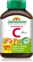 Jamieson Chewable Vitamin C 500 mg Exotic Tropical Fruit, 120ct, Imported from Canada}