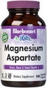 Bluebonnet Nutrition Magnesium Aspartat, Stress Relief *, Knoglehelbred *, Heart Health *, Non- GMO, Vegan, Kosher Certified, Gluten- Free, Soy- Free, Dairy- Free, 100 Vegetabilske kapsler, 50 Servere
