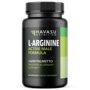 L- Arginin 500mg og Saw Palmetto 500mg - Nitrooxid og prostata sundhed kosttilskud til mænd - 60 Greve - Endurance og urinveje Funktionsstøtte - 1 måned Supply - Vegan, non-GMO kapsler