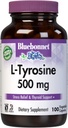 Bluebonnet Ltyrosine 500 Mg Vitamin Capsules, 100 Count