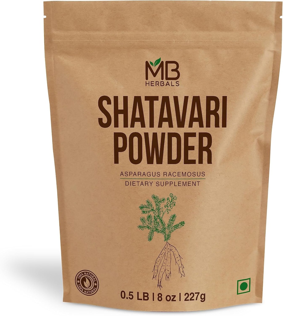 MB Herbals Pure Shatavari Powder 227 Gram Yep 124; 8 oz Yep 124; 100% Pure Asparagus racemosus