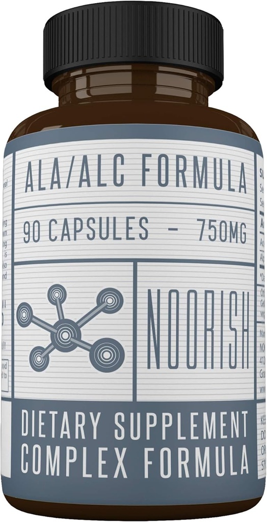 Acetyl L- Carnitin med Alpha Lipoic Acid - ALA ALC ALLAR - Alpha Lipoic Acid med Acetyl L- Carnitin - 525 mg ALLAR - 225 mg ALA - 90 kapsler