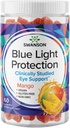 Swanson Mango Lutein og Zeaxanthin Blue Light Protection Gummies - 60 Gummies - Vegansk Vision supplement til retinal og Macular sundhed