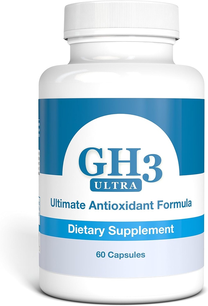 Nattura G- H3 Ultra, Ultimate Antioxidant Formel - Ny, Forbedret Anti- Aging Complex (Ginkgo Biloba, R- Alpha Lipoic Acid, Coenzym Q10, Acetyl L- Carnitin, Vitamin B6) - 60 Caps