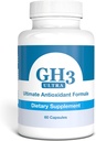 Nattura G- H3 Ultra, Ultimate Antioxidant Formel - Ny, Forbedret Anti- Aging Complex (Ginkgo Biloba, R- Alpha Lipoic Acid, Coenzym Q10, Acetyl L- Carnitin, Vitamin B6) - 60 Caps