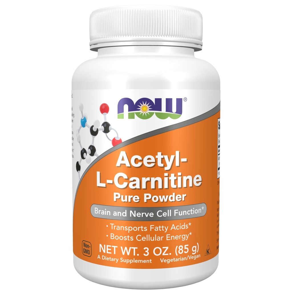 Now Foods Supplements, ALC (Acetyl- L- Carnitin) Powder, Brain and Nerve Cell Function *, 3- Ounce