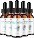 ZenCortex Tinnitus Ear Drops - ZenCortex 24, Zen Cortex Liquid Drops, ZenCortex Anmeldelser, ZenCortex Drops til Ear Relief (5 Pack - 5 Måned Supply)
