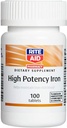 Rite Aid High Potency Iron Tablets - 100 Tæl