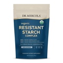 Dr. Mercola Organic Resistent Starch Complex - Understøtter Gut & immunforsvar - Økologisk Grøn Banan, Tigernød Mel & Kartoffel Stivelse - Glutenfri & Soy- Free - Unflavored - 9,52 oz (30 Servere)