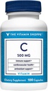 Vitamin Shoppe C-vitamin 500MG, antioxidant, der understøtter immunforsvar og kardiovaskulær sundhed (100 kapsler)
