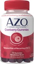 AZO Cranberry Urinary Tract Health Gummies Kosttilskud, 2 Gummies = 1 Glas af Cranberry Juice, Hjælper Cleanse & Protect, Natural Berrylicious Flavor, Non- GMO, 72 Gummies
