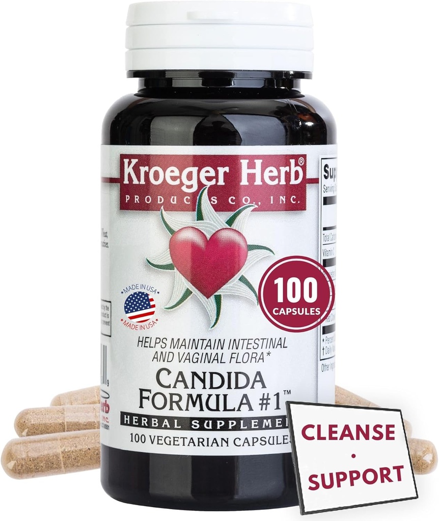 Kroeger Herb Candida formel nr. 1 kapsler, 100 greve