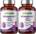 biophix Vitamin K2 MK- 4- 100 mcg 200 Caps med Alfalfa 2 Pack - Understøtter stærke knogler immunforsvar